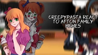 ||Creepypasta react to afton family memes (Elizabeth Afton) part 1||