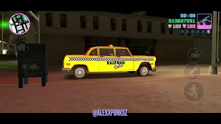 GTA- Vice City - Taxi Driver Steals Kaufman Cab Glitch ✧ 🚕 ✧
