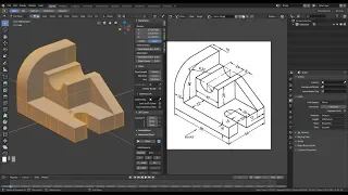 Blender 2.8 Modélisation d'une pièce technique