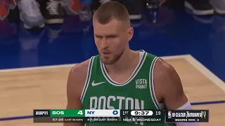 Kristaps Porziņģis Scores His First Points As A Celtic! 🍀