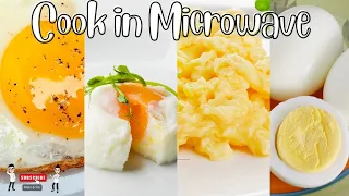 How to cook egg in microwave in 4 simple ways | Series #4