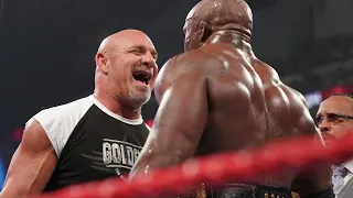 GOLDBERG RETURNS AND CONFRONTS BOBBY LASHLEY WWE RAW FULL SEGMENT