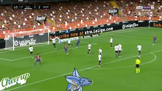 Barcelona vs Valencia [ Messi's freekick ]🎉