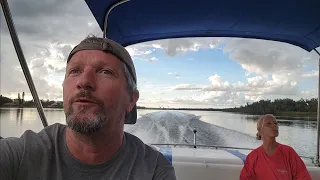 Crystal River boating Three Sisters Springs in Stingray cuddy cabin n Jasper#trending #viral