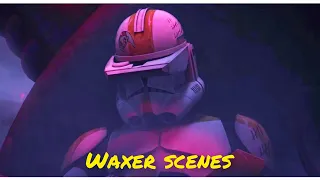 All clone lieutenant Waxer scenes - The Clone Wars