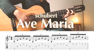 Schubert / Ave Maria /  sheet music / tab