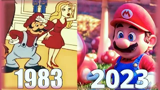 Evolution of Mario 1983 2023 in Movies #supermario #movies