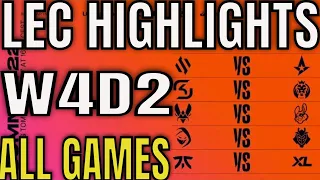 LEC Highlights ALL GAMES W5D2 Summer 2022 | Week 5 Day 2