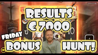 The €7000 Friday Bonushunt results! [25-09-2020]