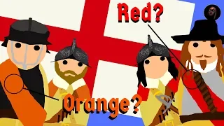 Why did Parliamentarians Wear Orange and Royalists Wear Red in the English Civil War?