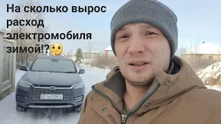 Зарядка электромобиля Byd Song зимой 32A. На сколько вырос расход?