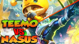 TEEMO VS ONE OF THE BIGGEST COUNTERS, NASUS - League of Legends