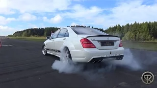 Mercedes S63 AMG - BRUTAL SOUNDS + Burnout!