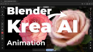 Generate AI Render Animation with Krea AI from Blender