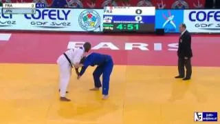 Judo 2013 Grand Slam Paris: Riner (FRA) - Shichinone (JPN) [+100kg]