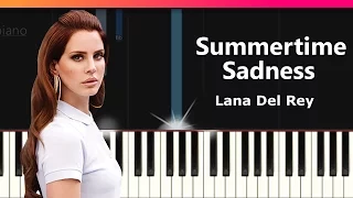 Lana Del Rey - "Summertime Sadness" (Cedric Gervais) Piano Tutorial - Chords - How To Play - Cover