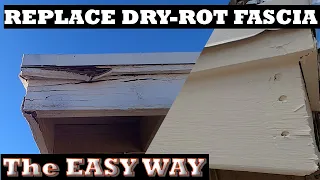 How to replace wood Fascia easily! 1x3 and 2x8 with flashing | Lacey Family Farms