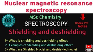 Shielding and deshielding effect & Nuclei explanation with examples and spectra•MSc NMR Spectroscopy