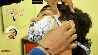 The Great Indian ASMR Beard Shave | Straight Razor | Sajid Barber