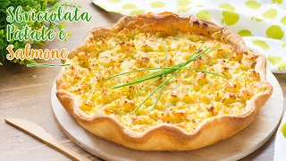 Sbriciolata di Patate e Salmone con Pasta Sfoglia - Ricetta Torta Salata Ripiena - 55Winston55