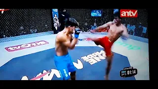 Sombong , meremehkan , malah bonyok , kalah , MMA one pride Jumanta vs Nelson