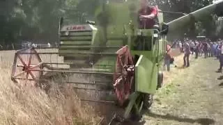 CLAAS CORSAR OP DE HISTORISCHER FELDTAG NORDHORN 2016