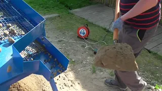 Своими руками. Вибросито-калибратор (фракционер) . Vibrating screen-calibrator (fractionator).