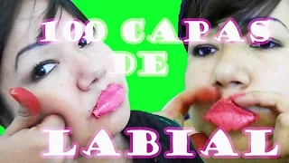 100 CAPAS DE LABIAL LIQUIDO  MATTE   (reto) Elizabeth M.C,