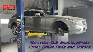 How to change front brake pads and rotors - Mercedes CLS ShootingBrake