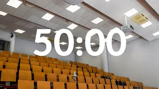 📝School Exams Ambience 📚50 min Ambient Exam Hall Sounds Timer - 50 min of the real exam room sound!