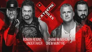 FULL MATCH - Undertaker/Roman Reigns vs. Shane McMahon/Drew McIntyre Extreme Rules 2019