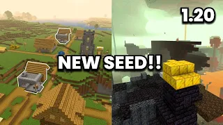 NEW SEED for Speedrun in Minecraft 1.20 | Bedrock & Pocket Edition Seeds