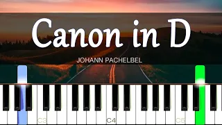 Canon in D - Johann Pachelbel [Piano Tutorial] | SHEET MUSIC + MIDI 🔥