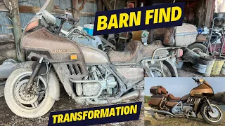 Vintage Goldwing, BARN FIND. Amazing Results!  Will it Run?