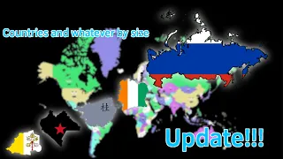 Countries and whatever by size | BUT its kids learning tube clips of the countries  (updated￼!!!)