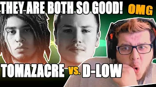 REACTING to D-LOW vs TOMAZACRE!! | Grand Beatbox Battle 2019 | (FINALS) I CANT CHOOSE!!