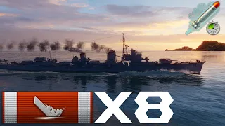 Destroyer Kagerō with reload torpedo BOOSTER - WOWS