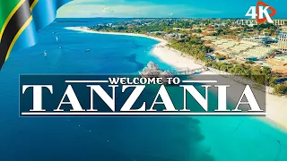 FLY OVER TANZANIA 4k✈ Stunning natural scenery w/ unbelievable beauty | Inspirational Relaxing Music
