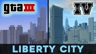 Comparison of places in Liberty City from GTA III and GTA IV 🔍