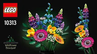 LEGO® Icons Wildflower Bouquet (10313)[939 pcs] Step-by-Step Building Instructions @TopBrickBuilder