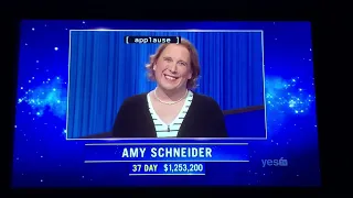 Jeopardy, intro - Amy Schneider DAY 38 (1/21/22)