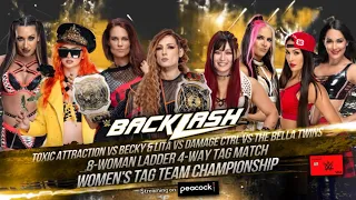 WWE 2K23 BACKLASH 8-WOMAN LADDER 4-WAY TAG TEAM MATCH - WOMEN’S TAG TEAM CHAMPIONSHIP