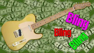 Building a Very Tacky Telecaster - Money Money Money #guitar #Gutiarist #fender #fendertelecaster