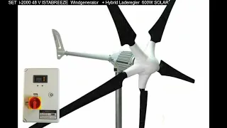 SET  i-2000 48 V ISTABREEZE  Windgenerator   + Hybrid Laderegler  600W SOLAR
