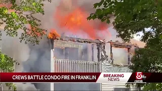 Massive fire breaks out at Franklin condo complex