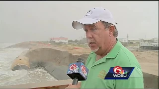 More damage to levee in Grand Isle after storms