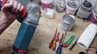 Winkelschleifer reparieren. To repair an angle grinder.