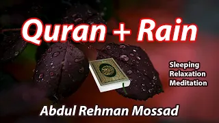 Quran + Rain Heart Soothing Recitation || Beautiful Quran Soothing Recitation by Abdul Rahman Mossad