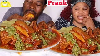 PRANK On Hubby Fufu And Okro Stew Mukprank