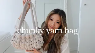 how to make a chunky yarn bag